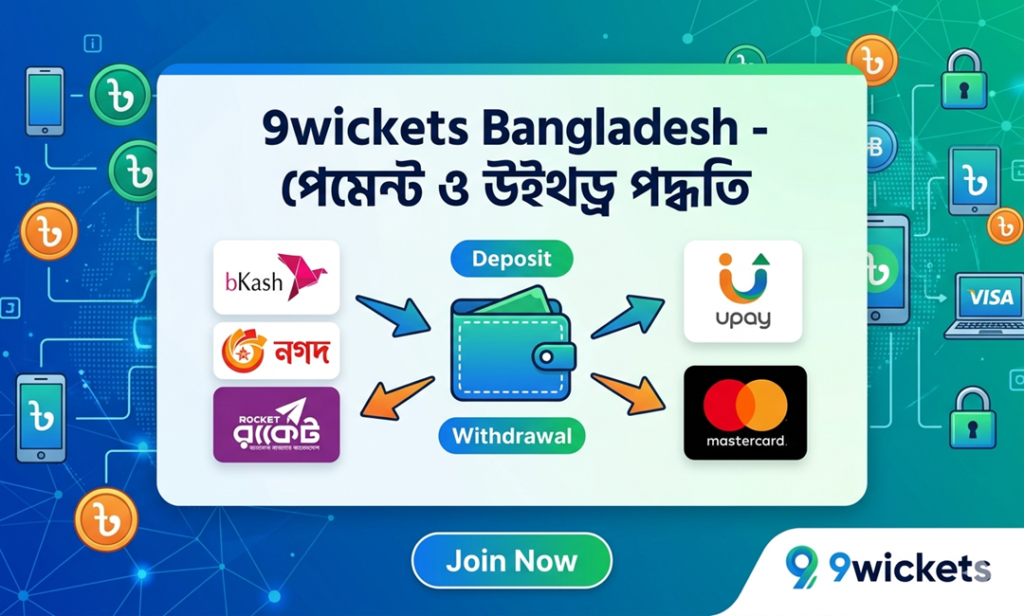 9Wickets Deposit & Withdrawal Guide for Bangladesh Players